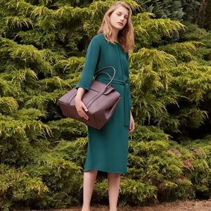 Cuyana Silk Dolman Sleeve Dress